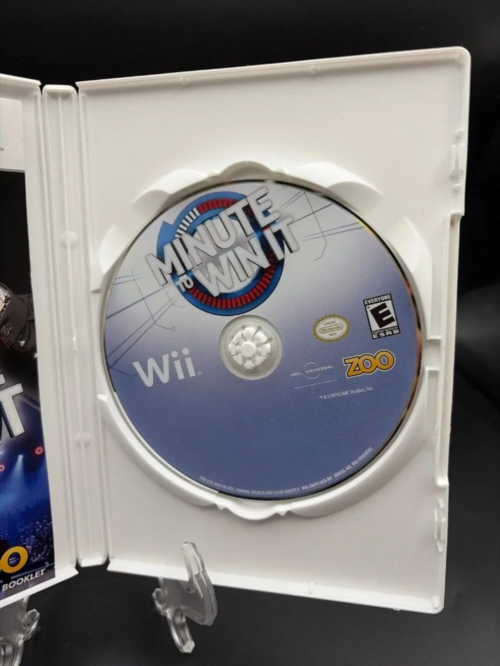Minute to Win It (Nintendo Wii, 2010) Complete With Manual - Tested Working